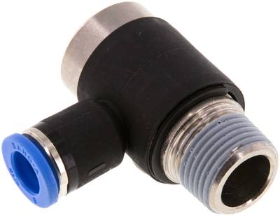 Raccord enfichable coudé, à six pans creux R 1/8 a 3/8"-8 mm