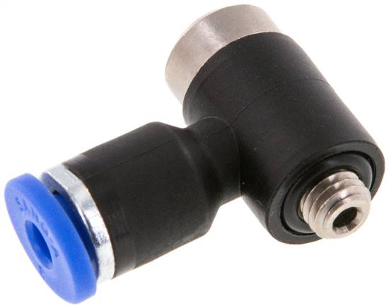 Raccord enfichable coudé métrique à six pans creux IQS standard — série IQSLV