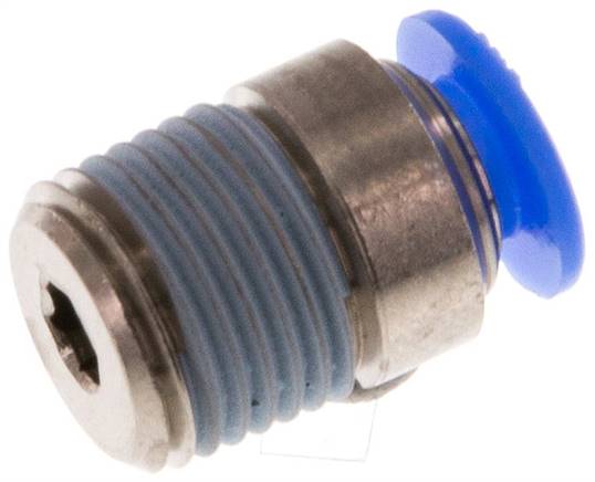 Raccord enfichable droit R à six pans creux IQS mini — série IQSM