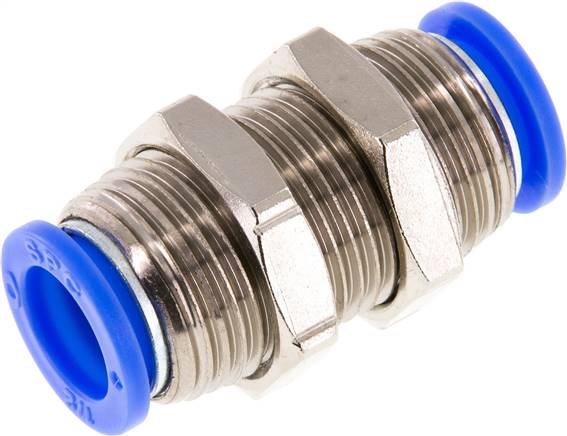 Raccord enfichable passe-cloison IQS-Inch — série IQSS