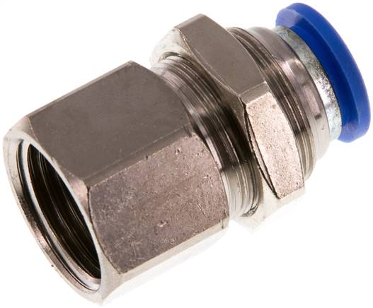 Raccord enfichable passe-cloison femelle G — série IQSSF