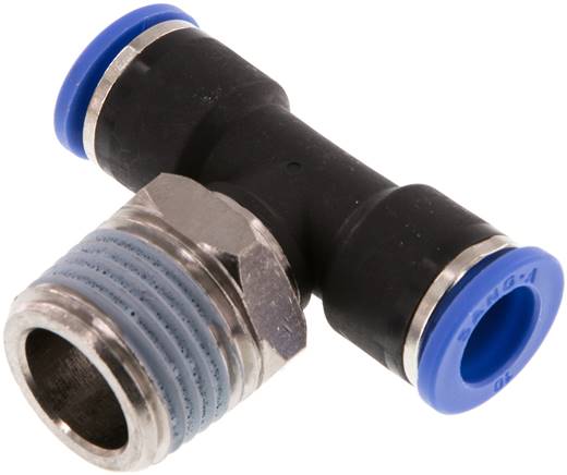 Raccord enfichable en T fileté R IQS standard