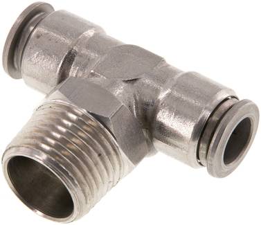 Raccord enfichable en T R inox — série IQST