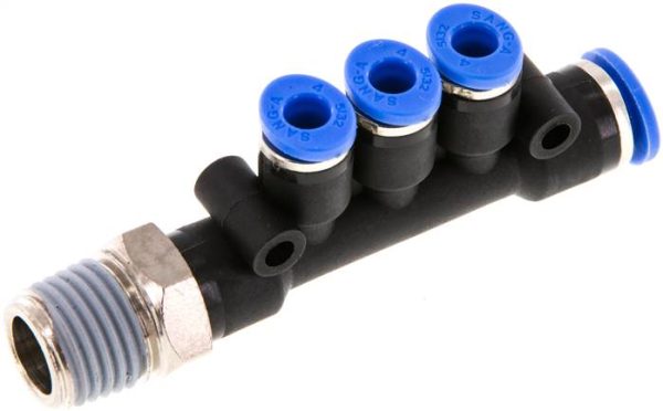 Distributeur multiple à raccord enfichable R — série IQST3