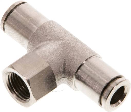 Raccord enfichable en T, femelle G 1/8 a 1/4"-6mm, IQS-MSV (