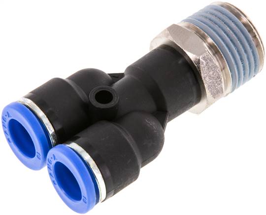 Raccord enfichable en Y fileté R — série IQSY