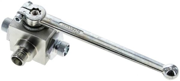vanne 3 voies à boisseau sphérique à haute pression, Trou en L, 10 L (M16x1,5), 0 à 315bar