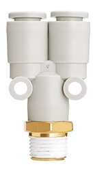 Raccord instantané en Y mâle conique R SMC série KQ2U