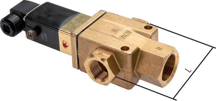 Électrovanne 3/2 voies laiton et inox