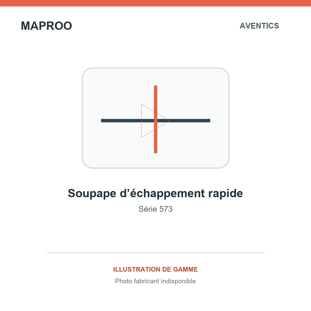 Illustration de gamme Aventics — soupape d’échappement rapide série 573