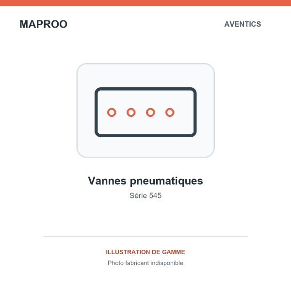 Illustration de gamme Aventics — vannes pneumatiques série 545