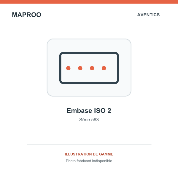 Illustration de gamme Aventics — embase ISO 2 série 583