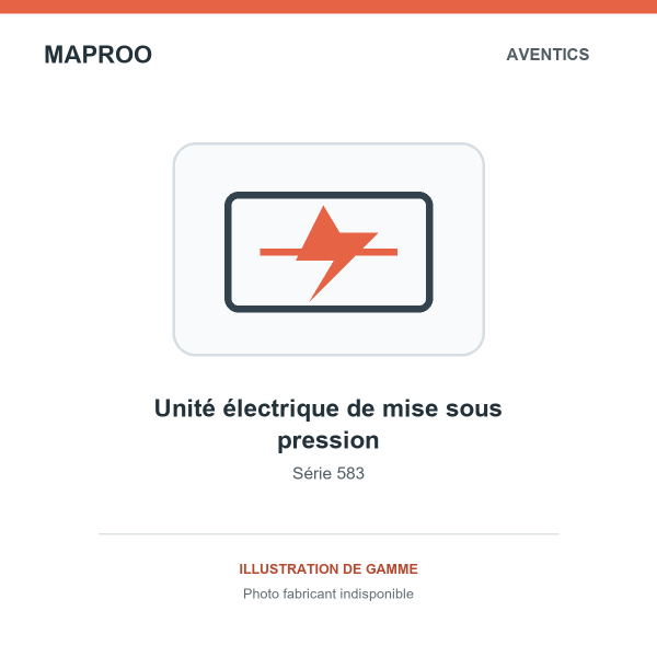 Illustration de gamme Aventics — unité électrique de mise sous pression série 583