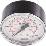 manomètre horizontal (KU/Ms),1 mm, 0 à 100 bar, G 1/4"