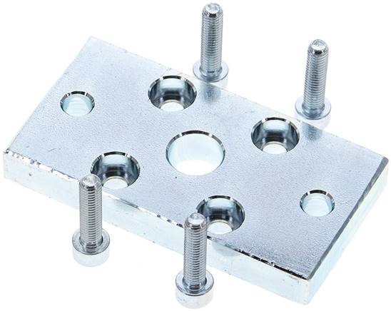 Fixation par bride pour cylindre compact 20 a 25 mm