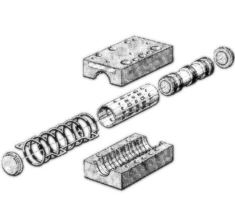 R402002292 (VALVE BODY V581-5/2SR-I1-P-X) AVENTICS - Ventilgehäuse, ohne Deckel