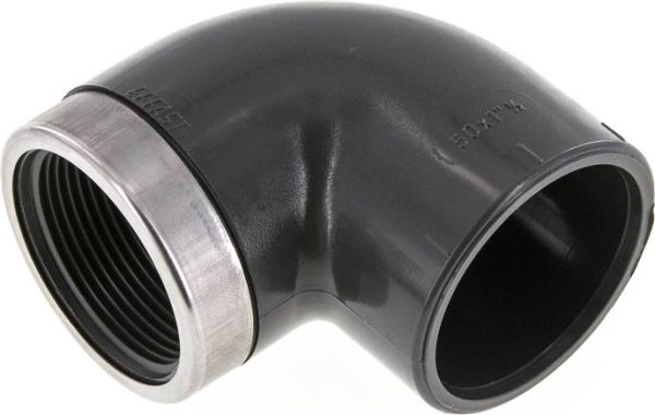 Coude fileté à coller de 90°, PVC-U, 40 a 50 mmxRp 1-1/2 a 4