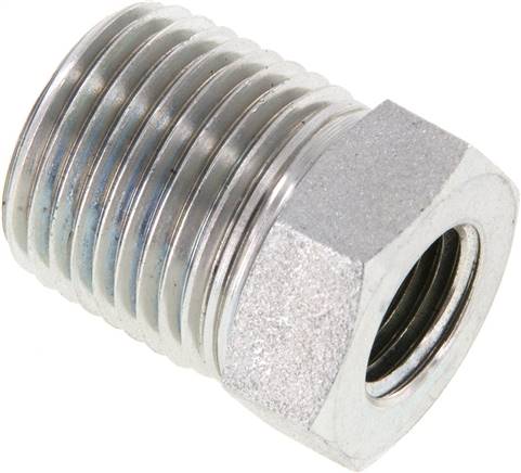 embout de réduction NPT 1/2"(fil. mâle)-NPT 1/4"(fil. femelle), Acier galvanisé