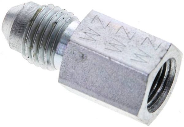 Embout de réduction UNF 7/16"-20(JIC-fil. mâle)-G 1/8 a 1/4"