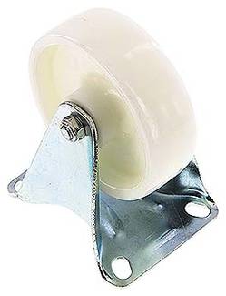 roulette en plastique, 100mm, Roulette fixe