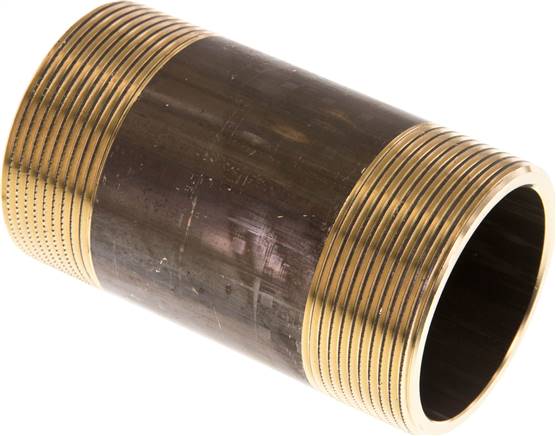 Embout double de tuyau G 1-1/2 a 2"-100mm, laiton