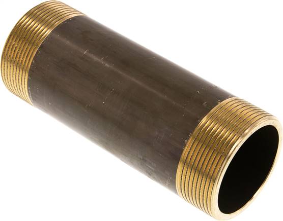 Embout double de tuyau G 1-1/2 a 2"-150mm, laiton