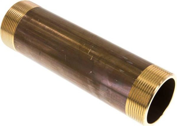Embout double de tuyau G 1-1/2 a 2"-200mm, laiton
