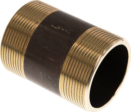 Embout double de tuyau G 1-1/2 a 2"-80mm, laiton