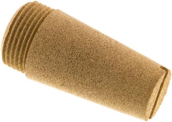 Silencieux en bronze fritté