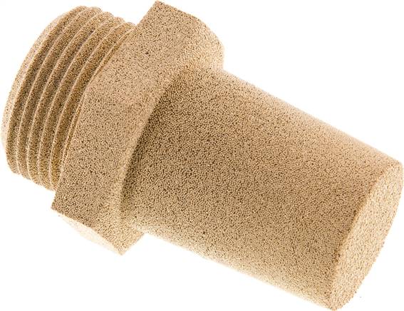 Silencieux en bronze fritté à six pans