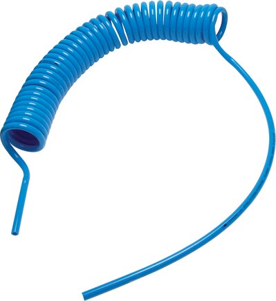 Illustration de famille : flexible spiralé SP PUN bleu sans raccords