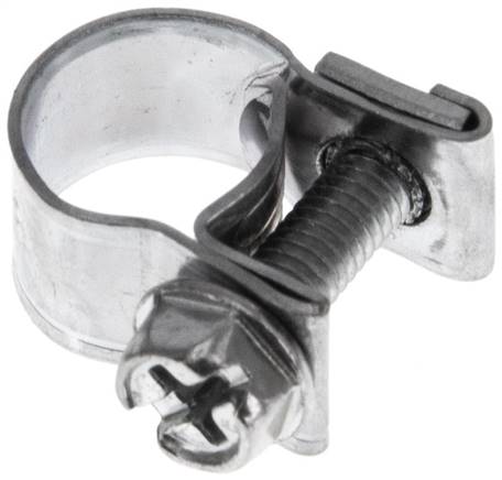 mini-collier à tuyaux 9 mm, 8 à 10 mm, Acier galvanisé (W1)