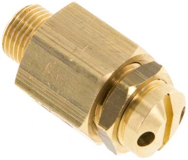 Mini- soupape de sécurité G 1/8 a 1/4", 10 à 18 bar, laiton