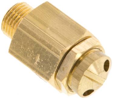 Mini- soupape de sécurité G 1/8 a 1/4", 16 à 32 bar, laiton
