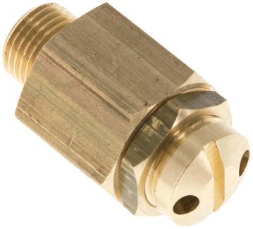 Mini- soupape de sécurité G 1/8 a 1/4", 1 à 4 bar, laiton