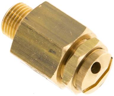 Mini- soupape de sécurité G 1/8 a 1/4", 3 à 7 bar, laiton