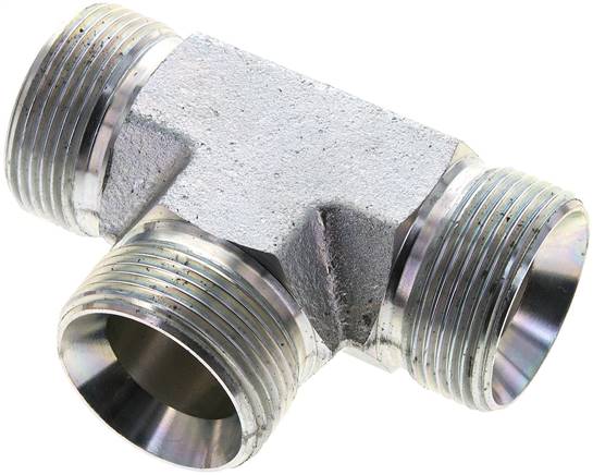 Pièce en T, cône 60 ° G 1-1/2 a 4 a 4 a 4"-G 1-1/2"-G 1-1/2"