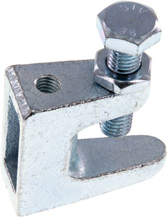 Pince-support en fonte malléable galvanisée, M 8 a 10 (1 à 2