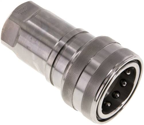 raccord hydraulique ISO 7241-1B, Manchon, G 1" (fil. femelle), acier inoxydable
