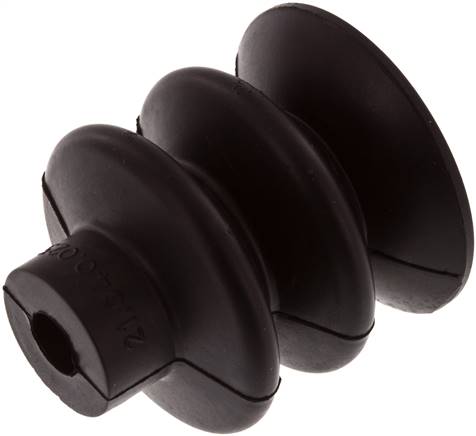 Ventouse, 2,5 foies, Ø 14 a 40x10 a 20 mm, NBR (55 a 60A), n