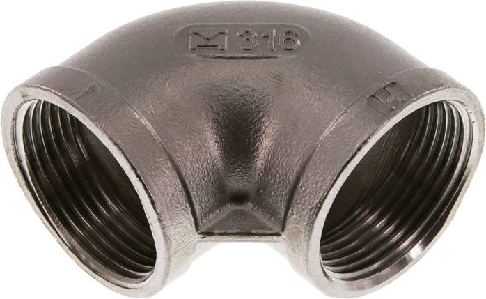 Coude 90° Rp 1 1/4 à 1 1/2″, inox 1.4408