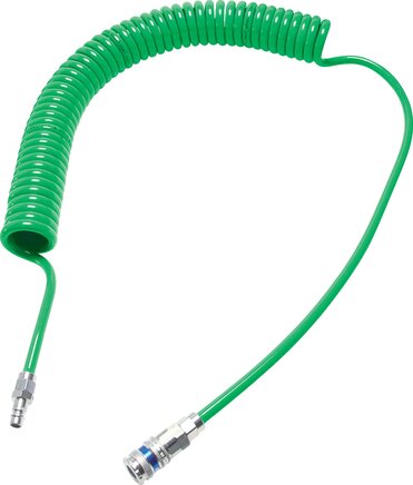 Illustration de famille : flexible spirale SP SCH vert avec coupleurs